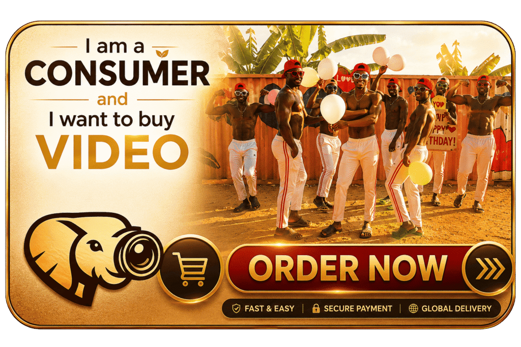Order now banner - consumers can order custom African blessing videos